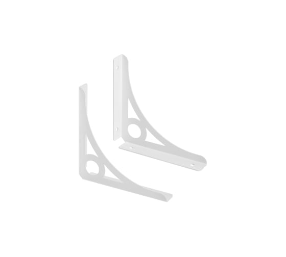 Кронштейн DOMART DECOR 195х195 (компл. 2 шт) белый 4660046018375 1