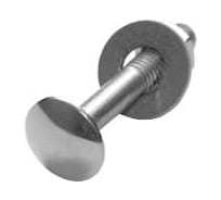 Болт декоративный 8х50, шайба, гайка (30 компл. по 5 шт.) оцинкованный