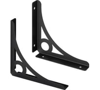 Кронштейн 145х145 (компл. 2 шт) черный DECOR