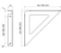 Кронштейн 245х245 мод.1 (компл. 2 шт) белый DELTA 2
