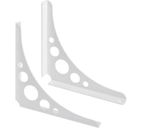 Кронштейн 195х195 мод.3 (компл. 2 шт) белый DELTA