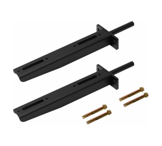 Кронштейн DOMART для столешницы 400 (компл. 2 шт) черный 4660046019228 1