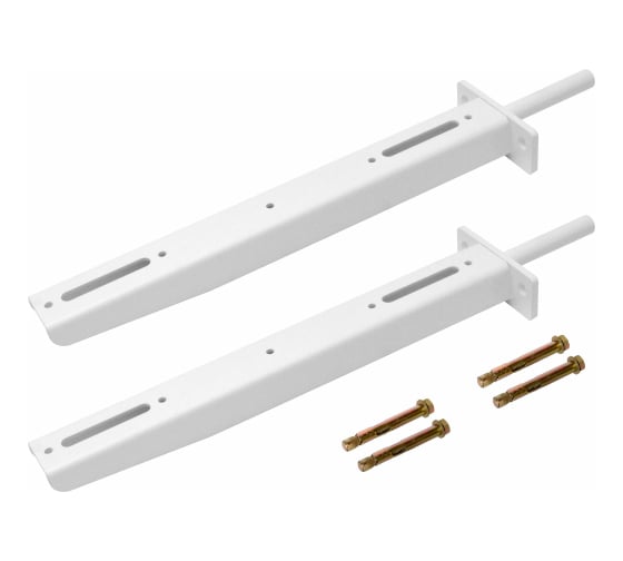 Кронштейн DOMART для столешницы 400 (компл. 2 шт) белый 4660046019235 1