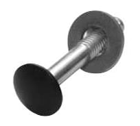 Болт декоративный 8х50, шайба, гайка (30 компл. 5 шт.) черный