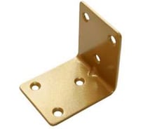 Уголок крепежный DOMART 50х50х40 (10 компл.по 2 шт.) золото 4607111627605