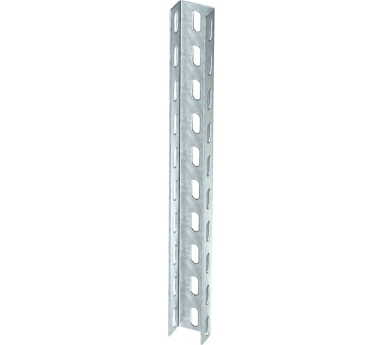 Рейка OBO Bettermann US 3 200 FS, U-профиль, конструкционная, L=2000 мм, сталь, конвейерный цинк 6342338 1
