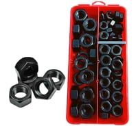 Комплект гайки 23 Болта к.п.12.9 черные М10,12,16 в органайзере 1000020