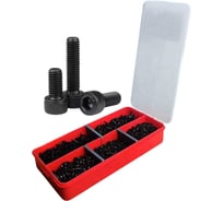 Винты 23 Болта М6 черные к.п.12.9 DIN912 в органайзере НАБОР 1 1000139