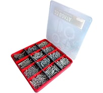 Винты 23 Болта потай ОЦ М6 DIN965 с гайкой,шайбой органайзер НАБОР2 20000004