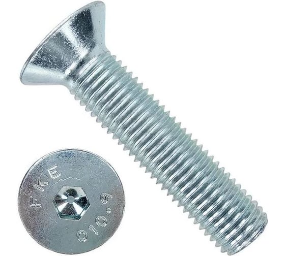 Винт Крепсталь DIN 7991 М8х25 10.9 Цинк, полная резьба, 500 шт K000866 1