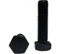 Болт DIN 933 М10х30 ( 12.9 ) оксидированное покрытие полная резьба 200 шт. Крепсталь K000147