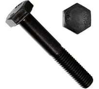 Болт DIN 931 М8х90 ( 12.9 ) оксидированное покрытие неполная резьба 100 шт. Крепсталь K000143