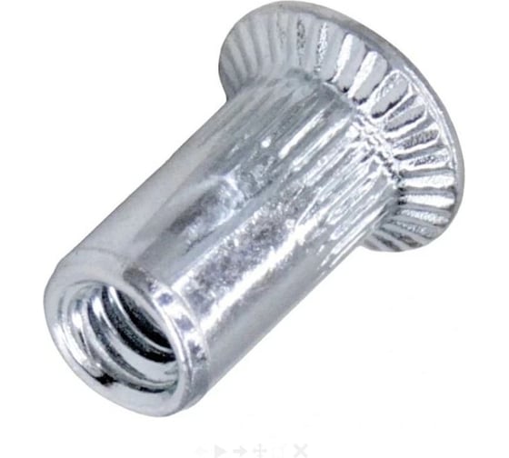 Гайка заклепка Крепсталь потайной бортик с насечкой М10х21, 300 шт K002410 1