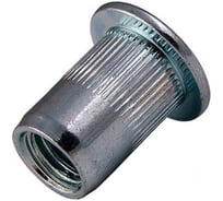 Гайка заклепка стандартный бортик с насечкой М6х15. 1000 шт. Крепсталь K002418