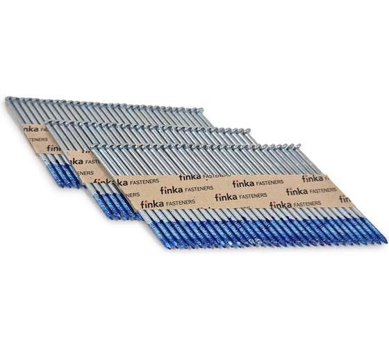 Строительные реечные гвозди Finka D34 2.9x65 Ring NK цинк, 2000шт D34-2965NK-R 1
