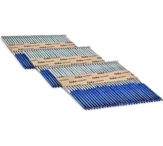 Строительные реечные гвозди Finka D34 3.1x90 Ring NK цинк, 2000шт D34-3190NK-R 1