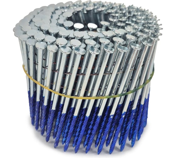 Строительные барабанные гвозди Finka 3.1х90 Screw NK цинк, 1600шт CN-3190NK-S 1