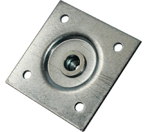 Пластина опорная LUCKY Guy ЛАЙТ 57х60х1,5мм с гайкой М8, оцинк 1уп, 50 150 01 5760 М8 0К 1