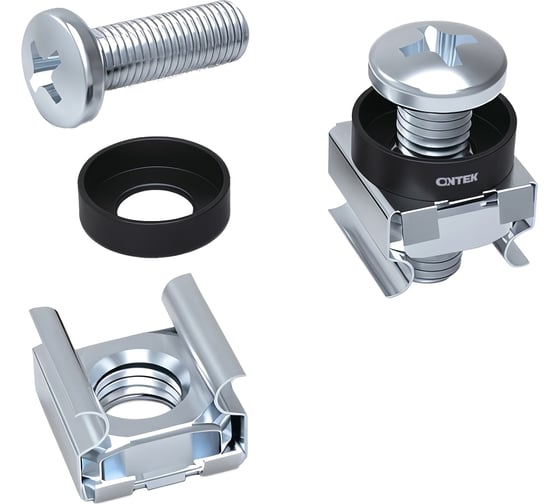 Комплект крепежа ONTEK винт+шайба+гайка M6x16 50шт ONTEK-M6x16(50) 1