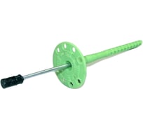 Дюбель для теплоизоляции INTERFIX ИЗТ 10х350 с металлическим гвоздем с термоголовой, 350шт 31655