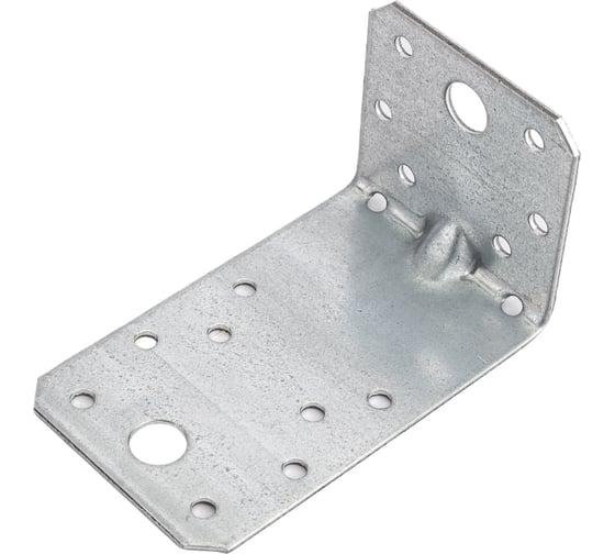 Крепежный усиленный уголок 55x90х1.8 мм цинк Gigant 124144 1