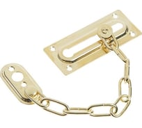 Дверная цепочка ТУНДРА krep цвет золото, 1 шт. 4929465