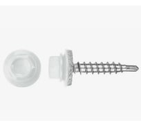 Саморез кровельный TOOLAS 4,8 х 70 (9003 белый) 1кг. 1109388