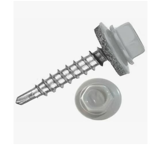 Саморез кровельный TOOLAS 4,8 х 38(35) (7004 серый) 1кг. 1109378 1
