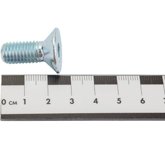 Винт ZAMETAL М10x25, пр. 10.9, с пот. гол., в/ш, DIN 7991, оц., уп. 200 шт. ZA521071