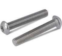 Винт Edelfix ISO 7380-1 M6x40/40 мм, А2 полукруглая головка, внутренний шестигранник 50 шт. 738012640 50