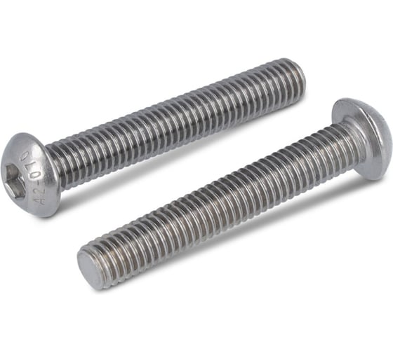 Винт EDELFIX ISO 7380-1, M6x60/60мм, А2, полукр. гол. внутр. шестигр, 50шт 738012660 50 1