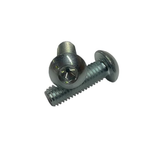 Винт ZAMETAL М8x20, пр. 10.9, с полук. гол., в/ш, ISO 7380-1, оц., уп. 200 шт. GE102989 1