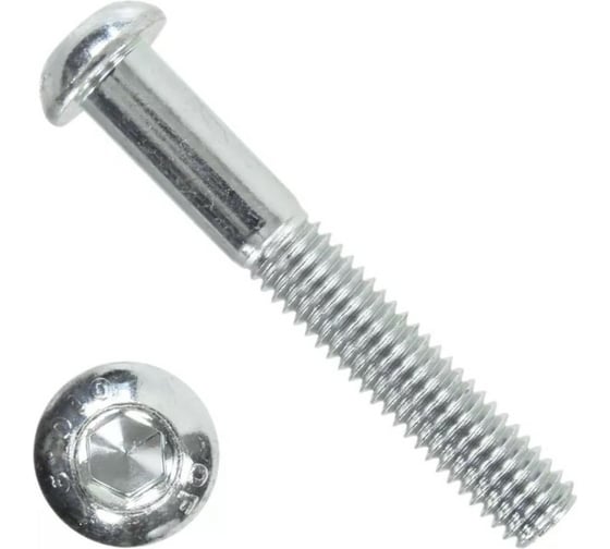 Винт ZAMETAL М8x50, пр. 10.9, с полук. гол., в/ш, ISO 7380-1, оц., уп. 200 шт. GE103047 1