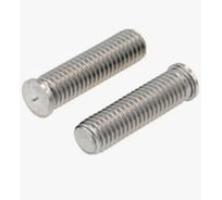 Приварная шпилька резьбовая DIN 32501 М6х30 нержавеющая сталь А2. полная резьба 1000 шт. Крепсталь K002720