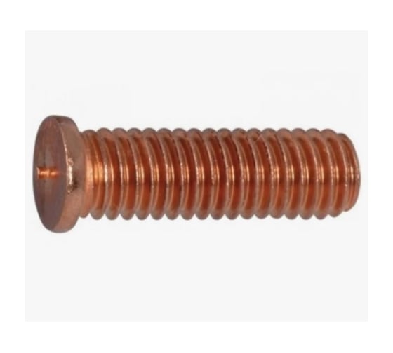 Приварная шпилька резьбовая Крепсталь DIN 32501 М4х16 омедненная. Полная резьба 1000 шт. K002692 1