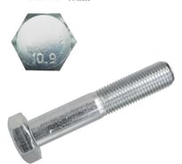 Болт DIN 960 М12х1,5х45 (10.9) цинк. неполная резьба 100 шт. Крепсталь K000281