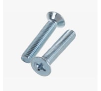 Винт DIN 965 М4х12 цинк. полная резьба 4200 шт. Крепсталь K001774