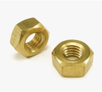 Гайка DIN 934 / ГОСТ 5927 М20 Латунь. 50 шт. Крепсталь K002292
