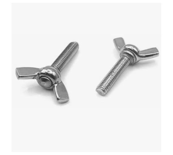 Винт Крепсталь барашек DIN 316 М5х30 цинк. Полная резьба 200 шт. K002166 1