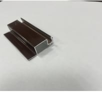 Профиль рамный Метизик АГАТ коричневый москитный крыло 2м. 1273.05
