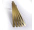 Декоративная полоса Forming P1 h=20 нержавеющая сталь AISI 304 0,8 мм Gold Sanblasted длина 1500 3025 2