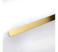 Декоративная полоса Forming P1 h=30 нержавеющая сталь AISI 304 0,8 мм Gold Hairline длина 1500 3016