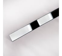 Декоративная полоса Forming P1 h=40 нержавеющая сталь AISI 304 0,8 мм Black Mirror длина 1500 3036