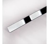 Декоративная полоса Forming P1 h=30 нержавеющая сталь AISI 304 0,8 мм Black Mirror длина 1500 3035