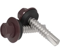 Винт-саморез сверлоконечный FACHMANN 500 шт. LDRP-EPDM-5,5x29 мм RAL3005 08.067