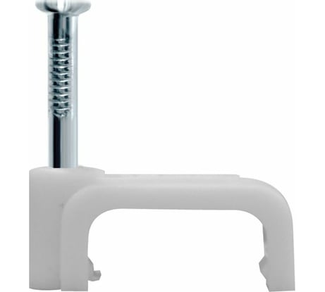 Скоба VKL electric 5 мм, плоская, пластиковая, уп. 50 шт. 9988737