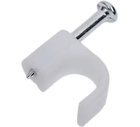 Скоба VKL electric 6 мм, круглая, пластиковая, уп. 50 шт. 9988739