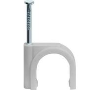 Скоба VKL electric 6 мм, круглая, пластиковая, уп. 50 шт. 9988739