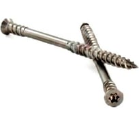 Саморезы для террас КРЕП-КОМП из нерж. стали А2 с двойной резьбой 5.3х70 мм 100 шт. 5370AST