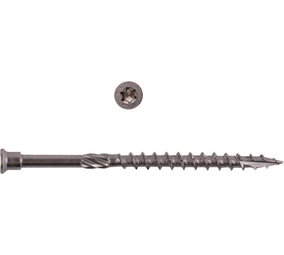 Саморезы по дереву КРЕП-КОМП из нерж. стали AISI410 с фрезой 4.0х50 мм 200 шт. 04050AS 1